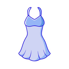 halter dress vector icon, clothing vector illustration - simple illustration of halter dress perfect for logos, and clothing-themed designs.