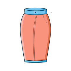 pencil skirt vector icon, clothing vector illustration - simple illustration of pencil skirt perfect for logos, and clothing-themed designs.