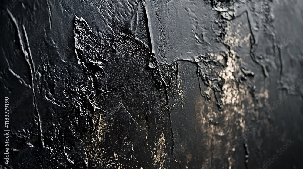 Poster textured black board background close up background with