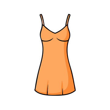 recommend clip art: slip dress vector icon, clothing vector illustration - simple illustration of slip dress perfect for logos, and clothing-themed designs.