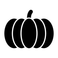 Pumpkin Glyph Icon Design