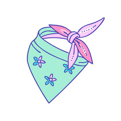 bandanas vector icon, accessories vector illustration - simple illustration of bandanas perfect for logos, and accessories-themed designs.