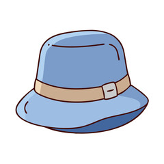 bucket hats vector icon, accessories vector illustration - simple illustration of bucket hats perfect for logos, and accessories-themed designs.