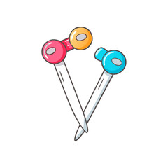 collar pins vector icon, accessories vector illustration - simple illustration of collar pins perfect for logos, and accessories-themed designs.