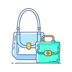 crossbody bags vector icon, accessories vector illustration - simple illustration of crossbody bags perfect for logos, and accessories-themed designs.
