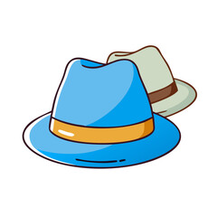 fedora hats vector icon, accessories vector illustration - simple illustration of fedora hats perfect for logos, and accessories-themed designs.