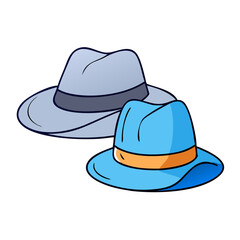 fedora hats vector icon, accessories vector illustration - simple illustration of fedora hats perfect for logos, and accessories-themed designs.