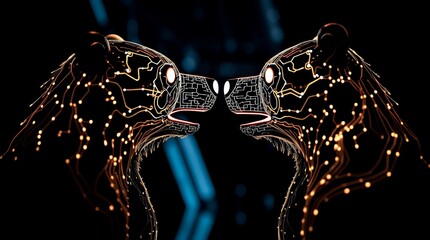 Obraz premium golden christmas tree christmas, decoration, gold, jewelry, animal, 