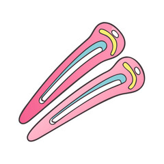 hair clips vector icon, accessories vector illustration - simple illustration of hair clips perfect for logos, and accessories-themed designs.