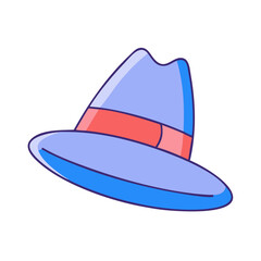 hats vector icon, accessories vector illustration - simple illustration of hats perfect for logos, and accessories-themed designs.