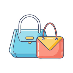 handbags vector icon, accessories vector illustration - simple illustration of handbags perfect for logos, and accessories-themed designs.