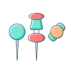 lapel pins vector icon, accessories vector illustration - simple illustration of lapel pins perfect for logos, and accessories-themed designs.