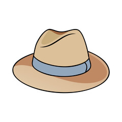 panama hats vector icon, accessories vector illustration - simple illustration of panama hats perfect for logos, and accessories-themed designs.