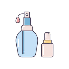 perfume atomizers vector icon, accessories vector illustration - simple illustration of perfume atomizers perfect for logos, and accessories-themed designs.