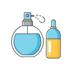 perfume atomizers vector icon, accessories vector illustration - simple illustration of perfume atomizers perfect for logos, and accessories-themed designs.
