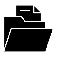 Folder Glyph Icon Design