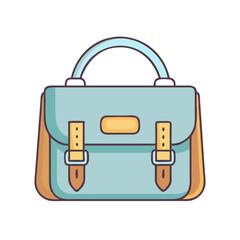 satchel bags vector icon, accessories vector illustration - simple illustration of satchel bags perfect for logos, and accessories-themed designs.