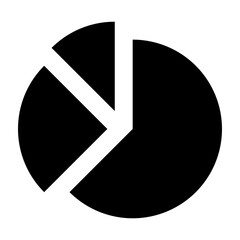 Pie Chart Glyph Icon Design