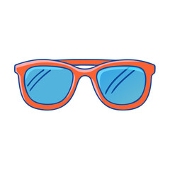 sunglasses vector icon, accessories vector illustration - simple illustration of sunglasses perfect for logos, and accessories-themed designs.