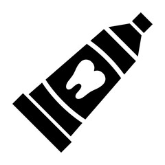 Toothpaste Glyph Icon