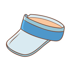 visors vector icon, accessories vector illustration - simple illustration of visors perfect for logos, and accessories-themed designs.