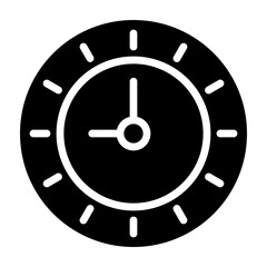 Clock Glyph Icon Design