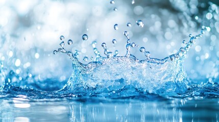 Stunning Water Splash: A Captivating Image of Pure, Refreshing Water