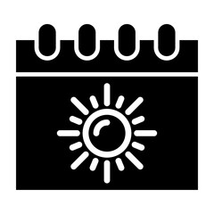 Winter Glyph Icon Design