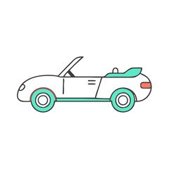 convertible vector icon, vehicles vector illustration - simple illustration of convertible perfect for logos, and vehicles-themed designs.