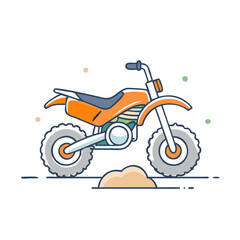 dirt bike vector icon, vehicles vector illustration - simple illustration of dirt bike perfect for logos, and vehicles-themed designs.