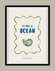 Sketch style La Dolce Vita illustrations with an aesthetic quote in a poster frame.