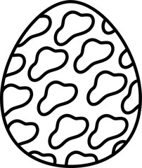 Easter egg outline