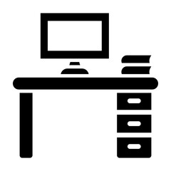 Work Space Glyph Icon Design