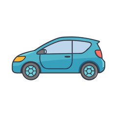hatchback vector icon, vehicles vector illustration - simple illustration of hatchback perfect for logos, and vehicles-themed designs.