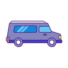 hearse vector icon, vehicles vector illustration - simple illustration of hearse perfect for logos, and vehicles-themed designs.
