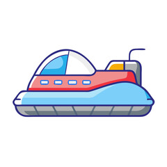 hovercraft vector icon, vehicles vector illustration - simple illustration of hovercraft perfect for logos, and vehicles-themed designs.