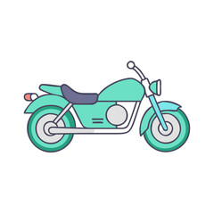 Fototapeta premium motorcycle vector icon, vehicles vector illustration - simple illustration of motorcycle perfect for logos, and vehicles-themed designs.