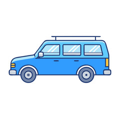 station wagon vector icon, vehicles vector illustration - simple illustration of station wagon perfect for logos, and vehicles-themed designs.