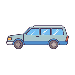station wagon vector icon, vehicles vector illustration - simple illustration of station wagon perfect for logos, and vehicles-themed designs.