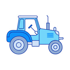 tractor vector icon, vehicles vector illustration - simple illustration of tractor perfect for logos, and vehicles-themed designs.