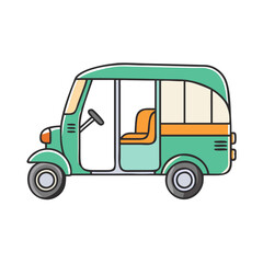tuk tuk vector icon, vehicles vector illustration - simple illustration of tuk tuk perfect for logos, and vehicles-themed designs.