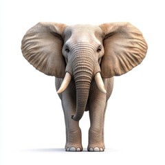 Fototapeta premium African Elephant: A Gentle Giant's Gaze