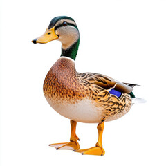 Obraz premium Majestic Mallard: A Vibrant Portrait of a Wild Duck