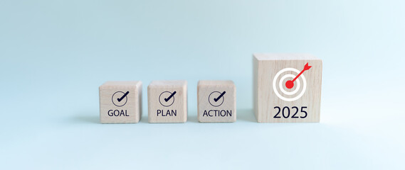 business new year business goals 2025 ,marketing strategy planning ,focused vision and start up