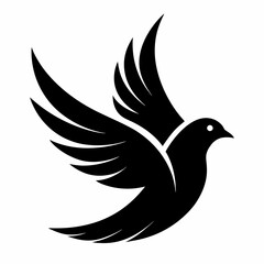 silhouette of dove