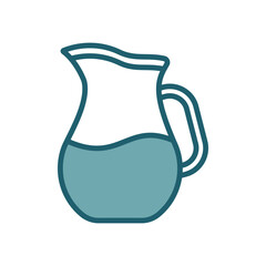 water pitcher icon vector design template simple and clean