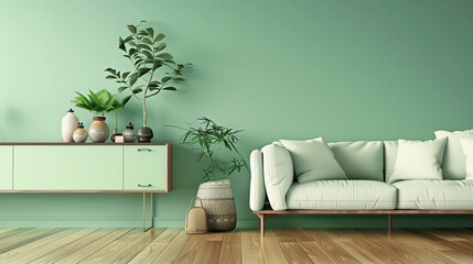 modern living room with sofa