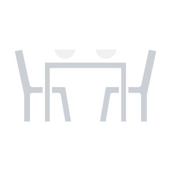 Dining table icon