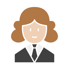 Woman lawyer icon