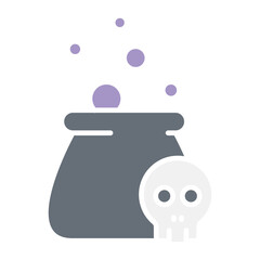 Witch cauldron icon